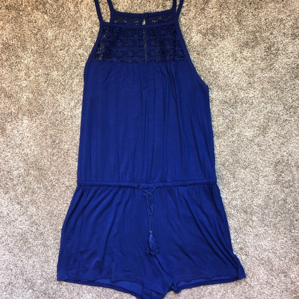 blue romper